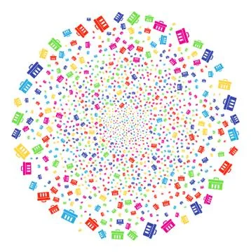Analysis Bang Spheric Cluster Stock Illustration