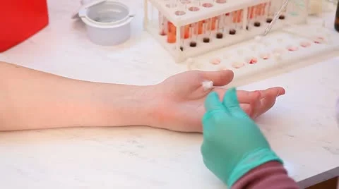 Analysis of blood Stock Footage 10789564
