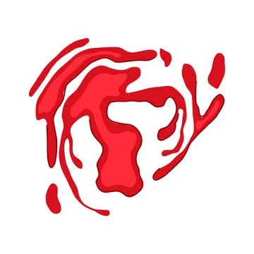 Analysis blood stain cartoon vector illustration Stock Illustration
