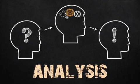 Analysis - Business Concept on chalkboard Stock Illustration