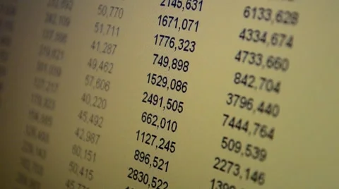 Analysis of business data Stock Footage 48199521