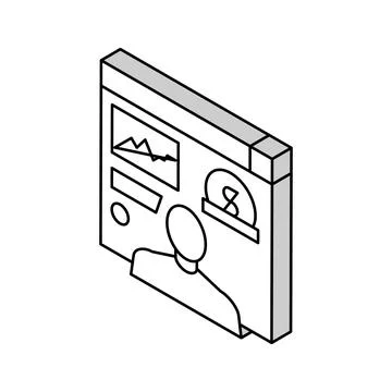 Analysis business plan isometric icon vector illustration Stock Illustration
