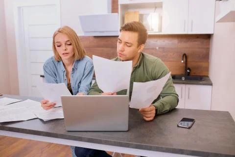 Analysis, calculating at home Fotos Stock