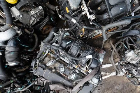 Analysis of the car engine. Stock-Fotos