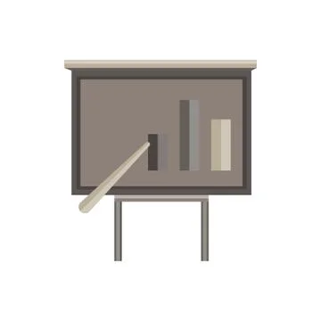 Analysis chart graph vector icon business data glass report design illustrati Illustrazione stock