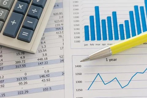 Analysis chart Stock Photos