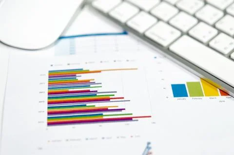 Analysis charts Stock Photos
