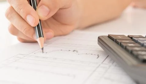 Analysis charts Stock Photos