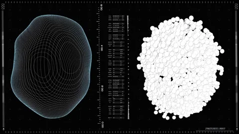 Analysis Of Chemical Data On The Screen Stock-Footage 222073649