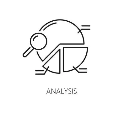 Analysis. CMS, content management system line icon Stock Illustration