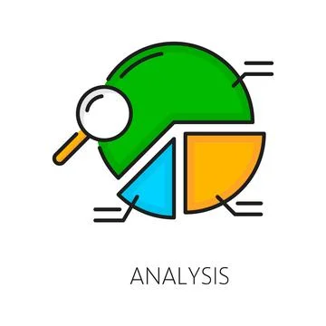 Analysis, CMS content management system icon Stock Illustration