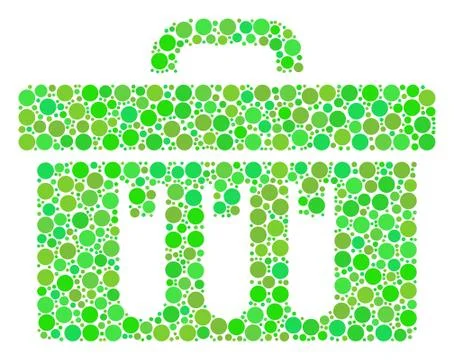 Analysis Collage of Circles Stock Illustration