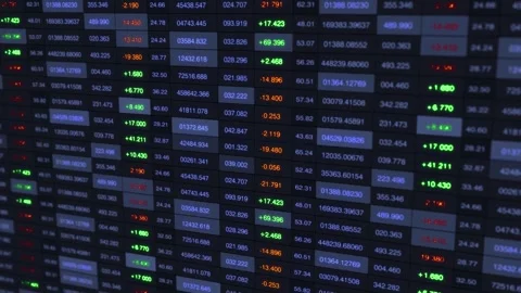 Analysis of Digital Data Display: A Shift from Initial to Final Numeric Values Stock Footage 341526540