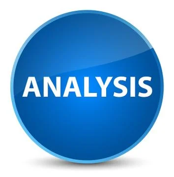 Analysis elegant blue round button 스톡 일러스트