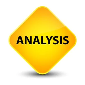 Analysis elegant yellow diamond button 스톡 일러스트