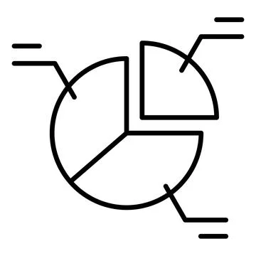 Analysis Finance Related Vector Line Icon. Editable Stroke Pixel Perfect. Illustrazione stock