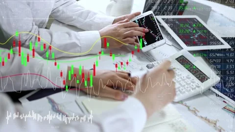 Analysis of financial audit and accounting data of securities financing Stock Footage 168964687