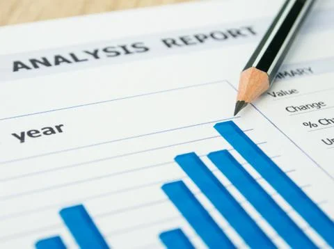Analysis of Financial Information Stock Photos