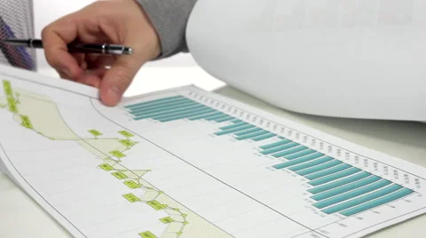 Analysis of Financial Statements Stock Footage 68363999