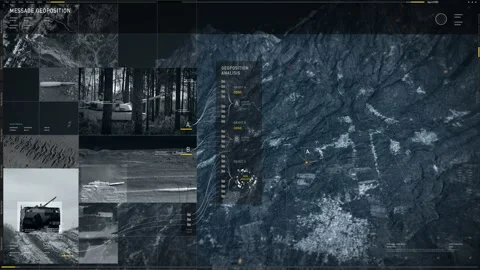 Analysis of the Geopositional Location helps find the Position of the Satellite Stock Footage 272767027