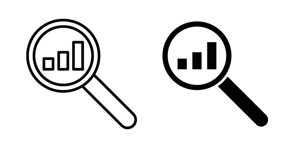 Analysis icon set, collection of vector icons 스톡 일러스트