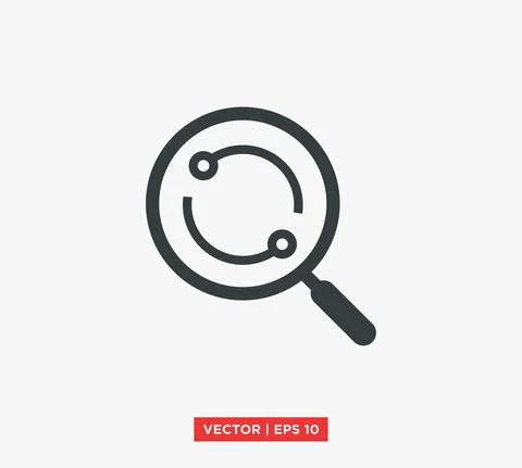 Analysis Icon Vector Illustration Design Editable Resizable EPS 10 Stock Illustration