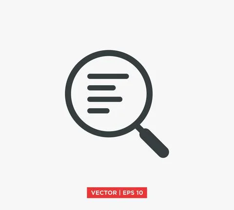 Analysis Icon Vector Illustration Design Editable Resizable EPS 10 Stock Illustration