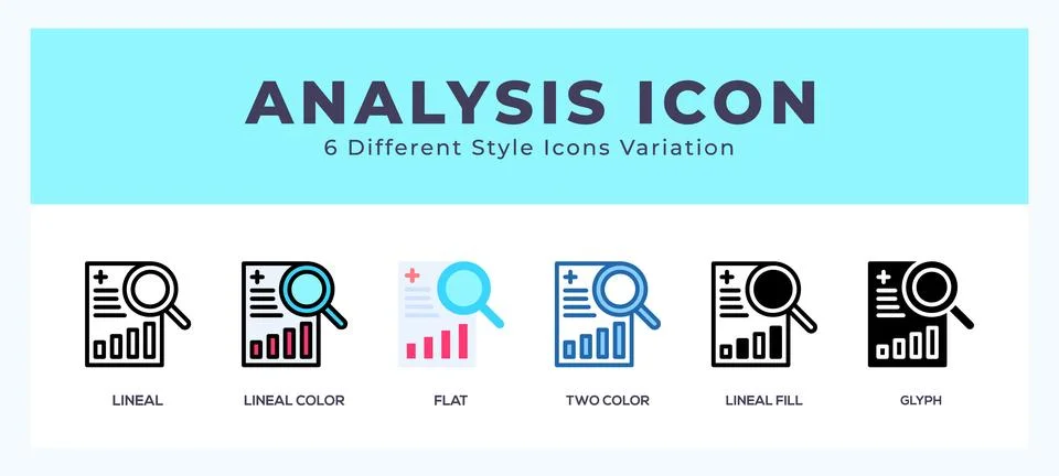 Analysis icon for websites and apps. vector illustration Stock Illustration