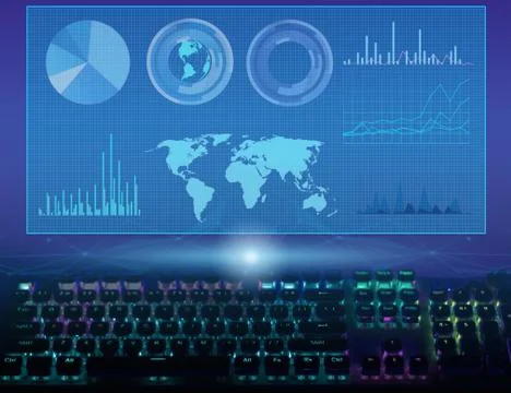 Analysis of incoming data, their processing and application in production and Stock Photos