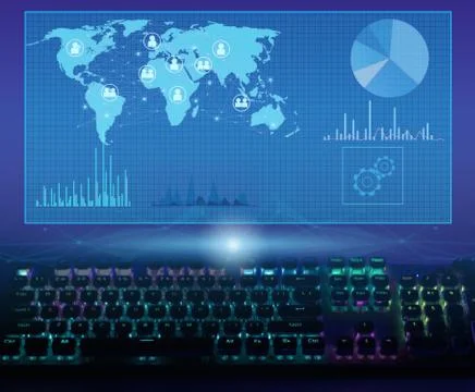 Analysis of incoming data, their processing and application in production and Stock Photos