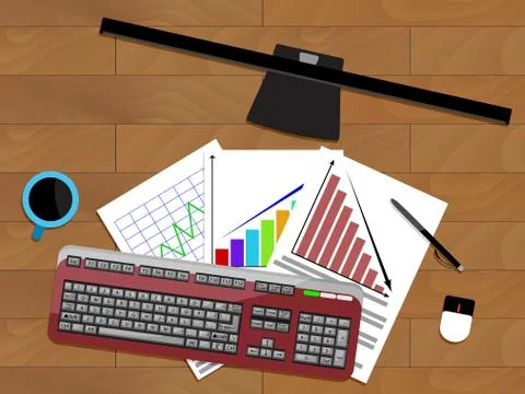 Analysis infochart file Stock Illustration