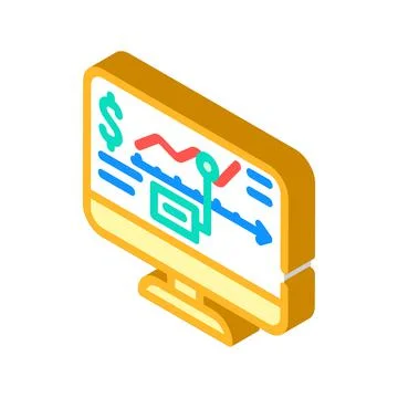 Analysis infographic isometric icon vector illustration Illustrazione stock