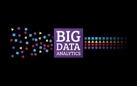 Analysis of Information. Data mining visualization. Abstract digital sorting  Stock Illustration