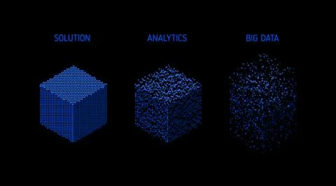 Analysis of Information. Data mining visualization. Illustration
