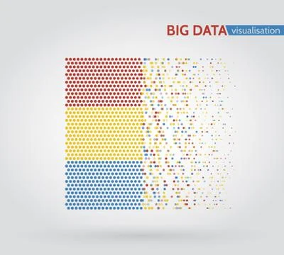 Analysis of information minimalistic infographics design. Stockillustratie