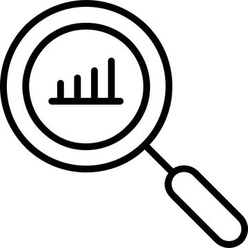 Analysis Line Icon Design Stock Illustration