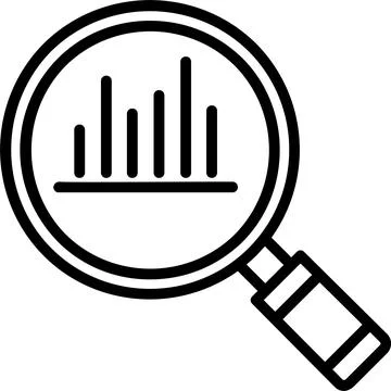Analysis Line Icon Design Stock Illustration