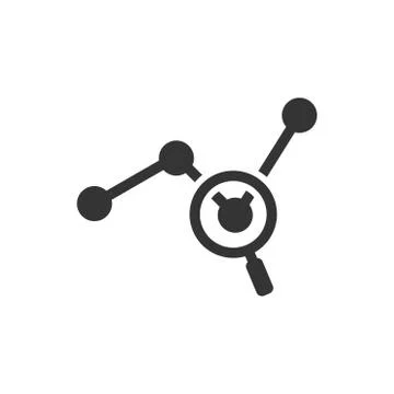 Analysis, Market Research Icon Illustrazione stock