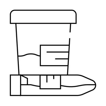 Analysis packages line icon vector illustration sign Illustration