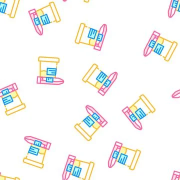 Analysis packages vector seamless pattern sign Ilustración de archivo