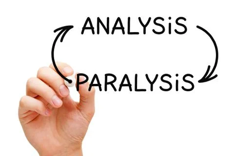 Analysis Paralysis Arrows Concept Foto stock