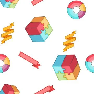 Analysis pattern, cartoon style Illustrazione stock