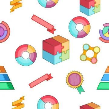 Analysis pattern, cartoon style Illustrazione stock