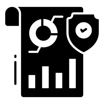 Analysis, Protection and security vector icons set cyber computer network b.. Illustrazione stock