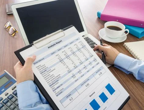 Analysis report Stock Photos