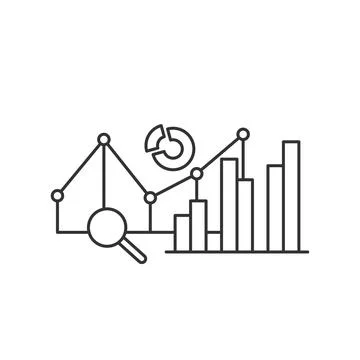 Analysis result performance icon Stock Illustration