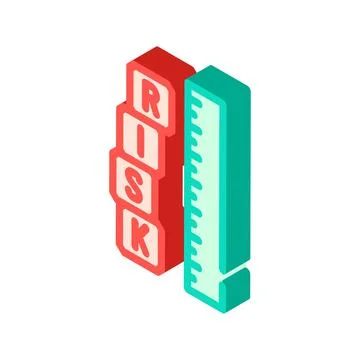 Analysis risk isometric icon vector illustration Illustration