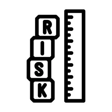 Analysis risk line icon vector illustration Stock Illustration