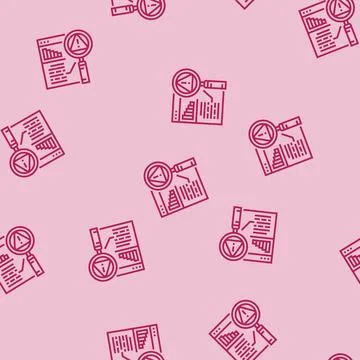 Analysis risk line seamless pattern イラスト素材