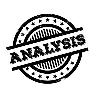 Analysis rubber stamp Stock Illustration